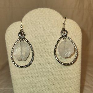 Brighton clear quartz earrings